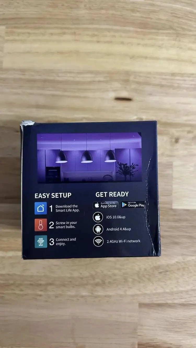 Makytwow Smart Light Bulbs, Full Color Changing Dimmable Smart WiFi Bulbs